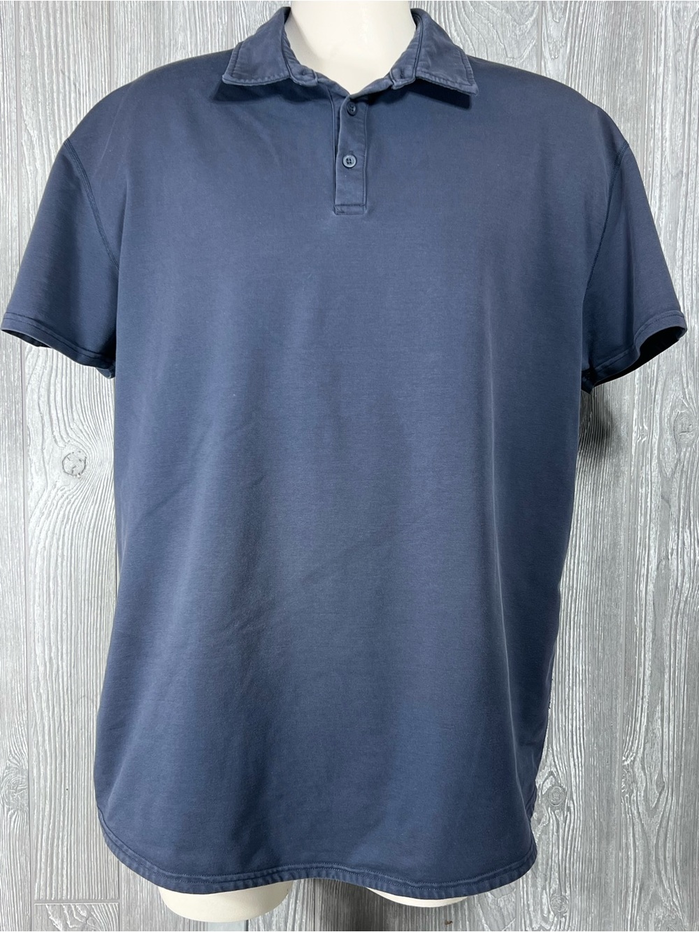 BYLT Premium Basics Drop-Cut LUX Polo Shirt SS | Navy Blue | Men’s 2XL Golf Polo